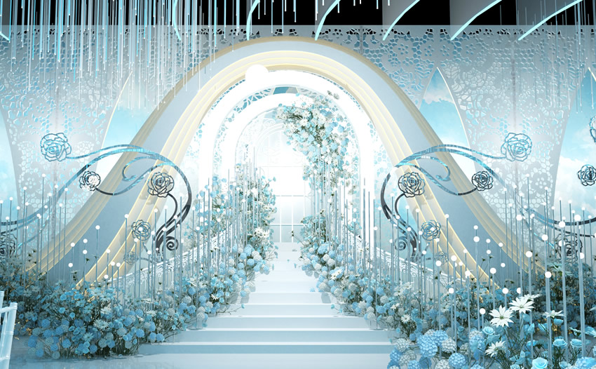 金川釡香烙馍村水晶厅效果展示