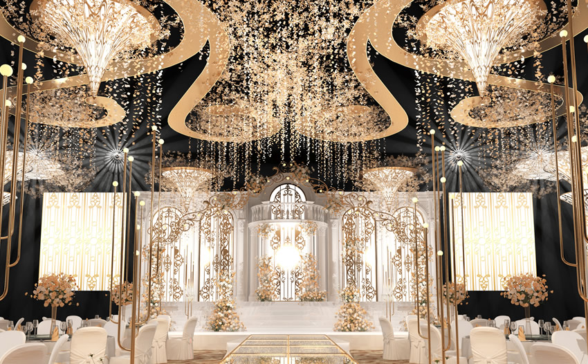 金川花木兰喜事汇金色大厅效果展示